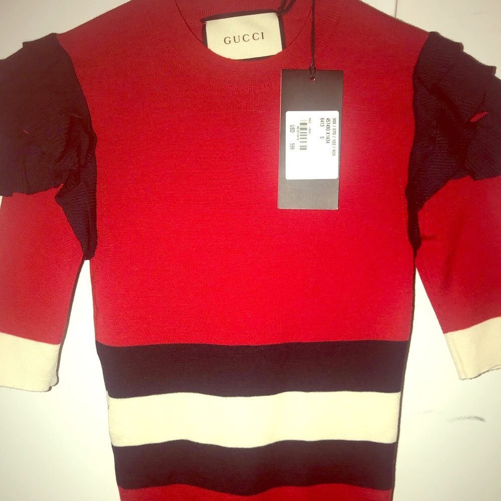 100% authentic Gucci 3/4 sleeve shirt